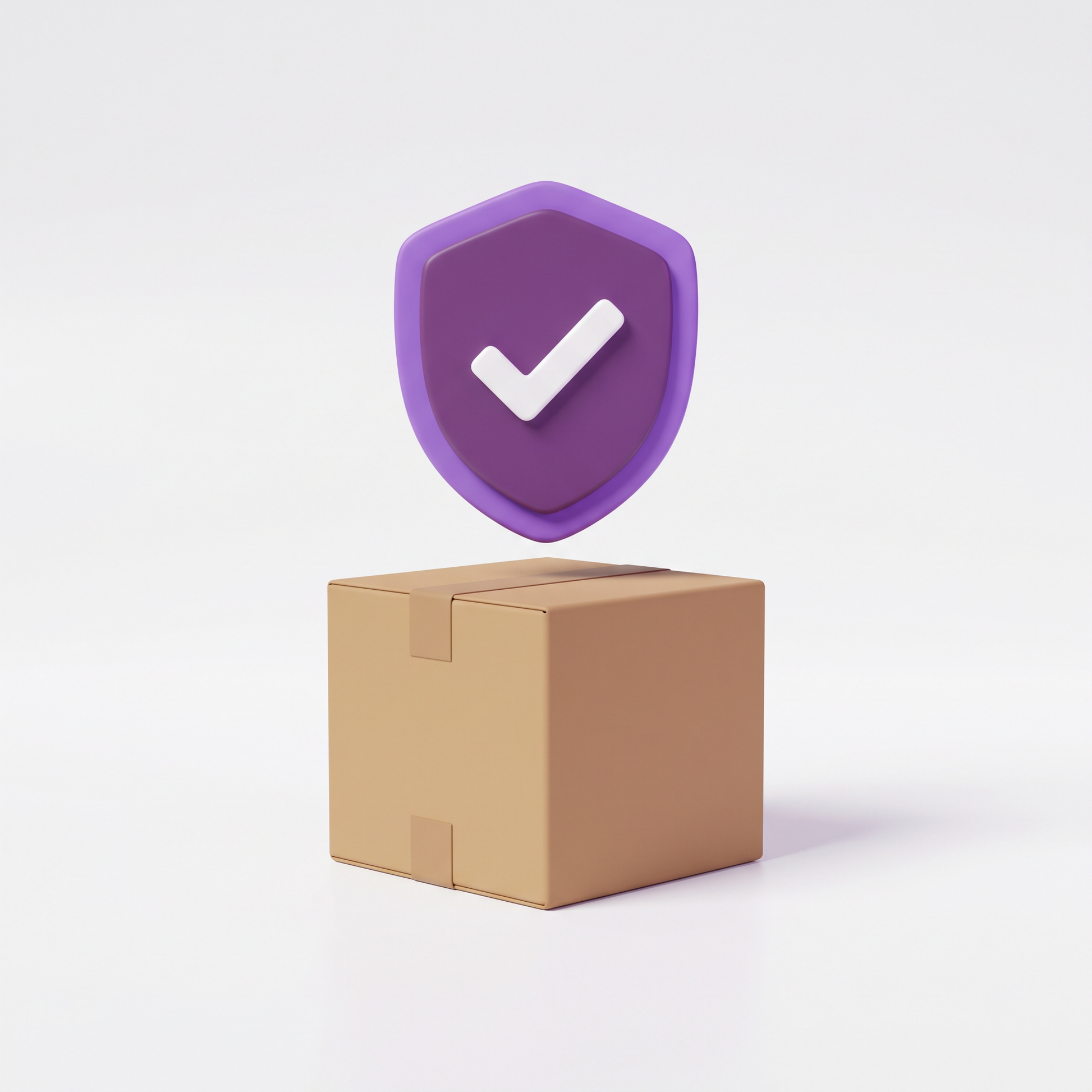 Versandschutz – Paket mit Schutzschild